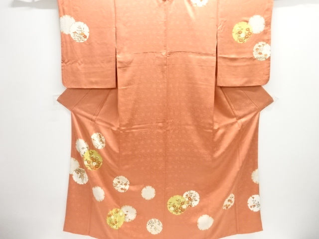 JAPANESE KIMONO / HOMONGI / EMBROIDERY / SHIBORI / SNOW 
